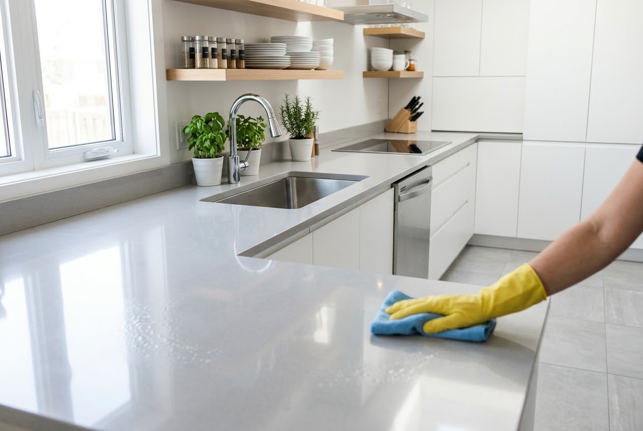 Deep cleaning of a kitchen